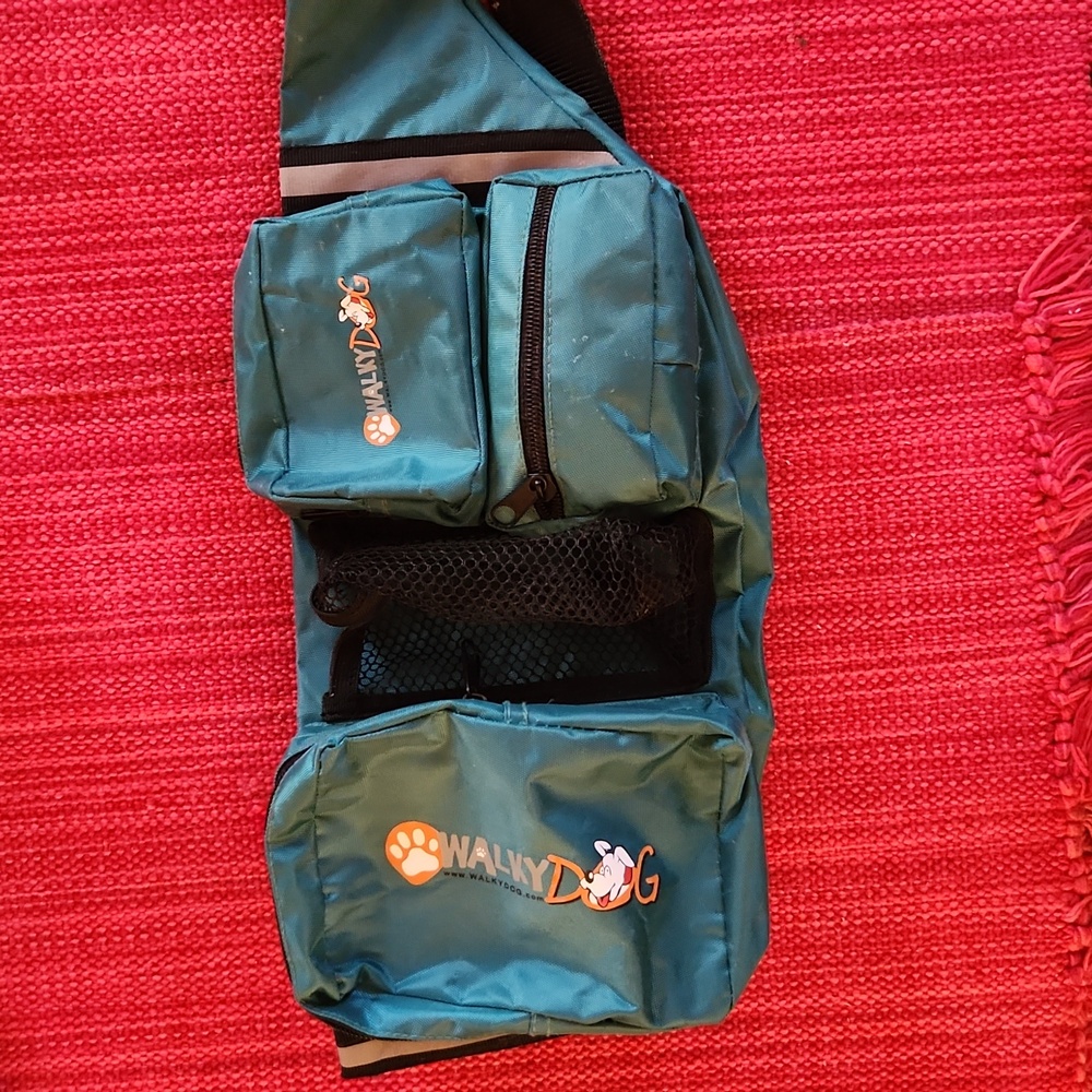 Walky dog fanny pack teal like new